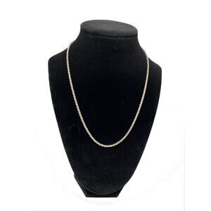 Vintage 18" Italian Sterling Silver Rope Chain 2.5mm 9.73g